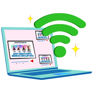 Stable internet connection required for smooth online yoga and yogalates classes