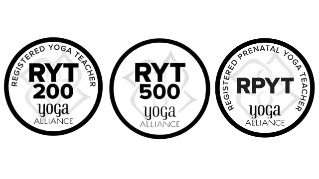 Registered yoga teacher training program certificate for professional yoga instructor certification